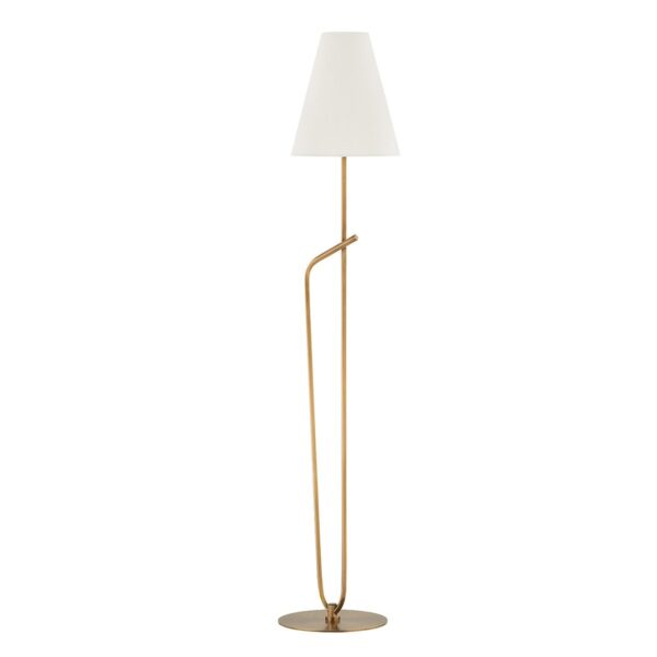 Pearce 1 Light Floor Lamp - Patina Brass