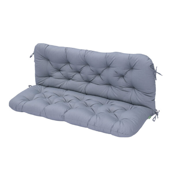 2 Seater Outdoor Tufted Bench Pad With Back Cushion