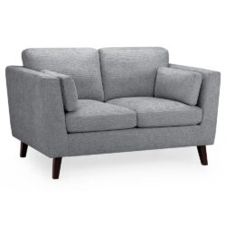 Abilene Fabric 2 Seater Sofa In Grey
