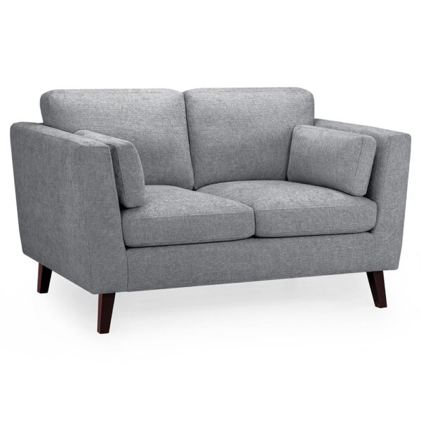 Abilene Fabric 2 Seater Sofa In Grey