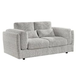 Barrie Fabric 2 Seater Sofa In Grey