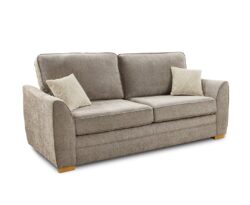 Bella Taupe Fabric 3 Seater Sofa