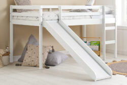 Birlea Frankie Midi Sleeper Kids Slide Bed, Birlea_Grey Coated Pine, Single