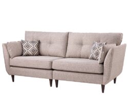 Capri Natural Fabric 4 Seater Sofa