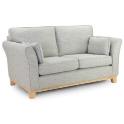 Dallas Fabric 2 Seater Sofa in Grey