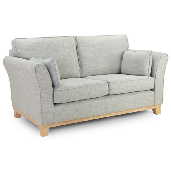 Dallas Fabric 2 Seater Sofa in Grey