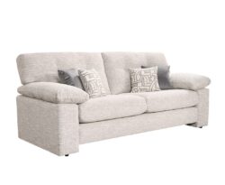 Helston Ivory Fabric 3 Seater Sofa