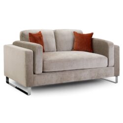 Kinston Fabric 2 Seater Sofa In Beige
