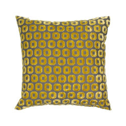 Malini Bentley Textured Cushion in Mustard | Outlet / Large