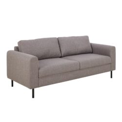 Onalaska Fabric 2.5 Seater Sofa In Light Grey Brown