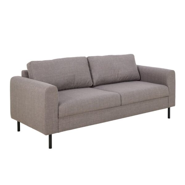 Onalaska Fabric 2.5 Seater Sofa In Light Grey Brown
