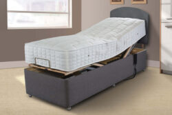 Uplift Inspire Memory Hybrid Adjustable Bed and Mattress Set, Bednextday_Silver, No Storage, Adjustable Small Single