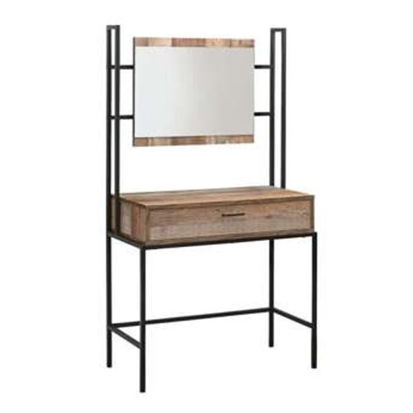 Urbana Wooden Dressing Table With Mirror In Rustic