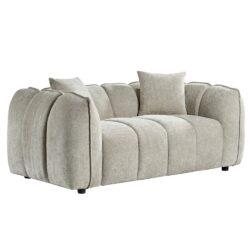 Ventura Fabric 2 Seater Sofa In Beige