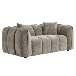 Ventura Fabric 2 Seater Sofa In Mocha