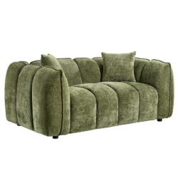 Ventura Fabric 2 Seater Sofa In Olive