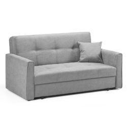 Viola Plush Velvet 2 Seater Sofa Bed In Grey
