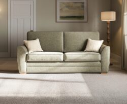 Bella Light Green Fabric 3 Seater Sofa