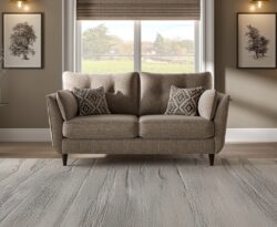 Capri Dove Grey Fabric 2 Seater Sofa