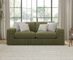 Milan Fern Green Fabric 2 Seater Sofa