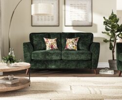 Naples Green Velvet 2 Seater Sofa