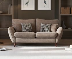 Palma Latte Chenille Fabric 2 Seater Sofa