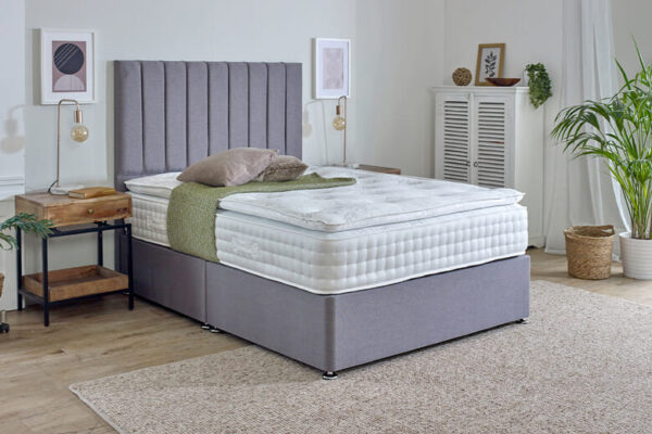 Spring King Wool Sublime 2000 Pillow Top Mattress, Super King Zip & Link