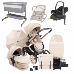 iCandy Peach 7 Premium Bundle With Maxi-Cosi Car Seat And Bouncer And Bedside Crib