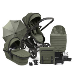 iCandy Peach 7 Pushchair and Carrycot Complete Bundle, Ivy
