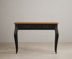Chateau Noir Oak and Black Painted Dressing Table