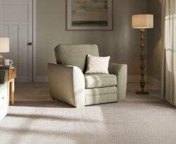 Bella Olive Fabric Armchair