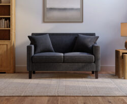Chartwell Black Linen 2 Seater Sofa