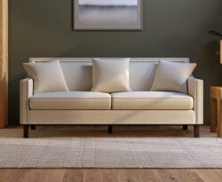 Chartwell Ivory Linen 3 Seater Sofa