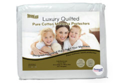 DreamEasy Luxury Quilted Pure Cotton Mattress Protector, Single