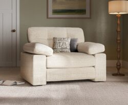 Helston Ivory Fabric Armchair