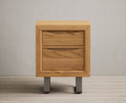 Parker Solid Oak 2 Drawer Bedside Table