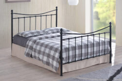 Time Living Alderley Black Bed Frame, Small Double