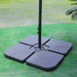 2.5M Cantilever Parasol Grey with Base for Garden