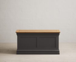Charwood Oak and Charcoal Painted Blanket Box