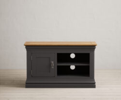 Charwood Oak and Charcoal Painted Small TV Unit
