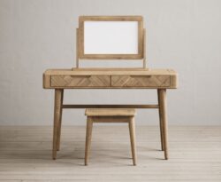 Parven Solid Oak Dressing Table Set
