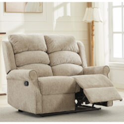 Rosenberg Fabric Recliner 2 Seater Sofa - Rabbit