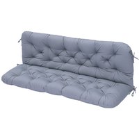 3 Seater Outdoor Bench Seat With Back Cushion