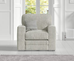 Madden Ivory Fabric Armchair