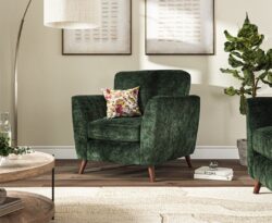 Naples Emerald Velvet Armchair