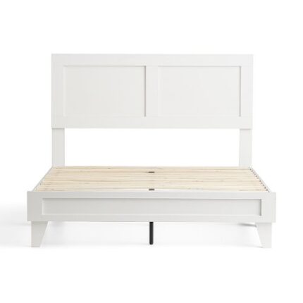 Brookside - Penny Wood Panel Platform Cal King Bed Frame - White