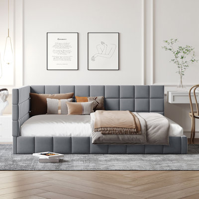 Full Size Upholstered Sofa Bed Frame
