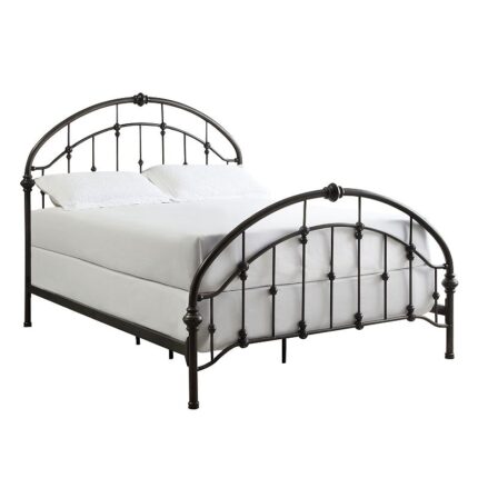 HomeVance Fiona Metal Bed Frame - Queen, Black