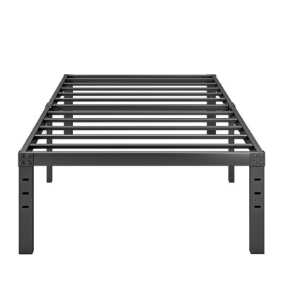 Ottery Heavy Duty 18 Inch Metal Bed Frame, No Box Spring Needed, Slots for Headboard Attachment, No Noise