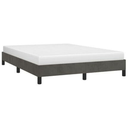 vidaXL Bed Frame Upholstered Platform Bed with Wooden Slats Support Velvet